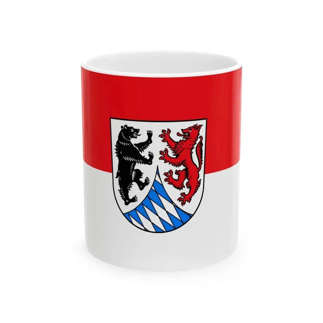 Flag of Freyung Grafenau Germany - White Coffee Mug 11oz - Go Mug Yourself