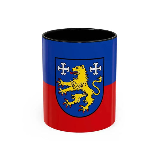 Flag of Friesland 2 Germany - Accent Coffee Mug 11oz Black - Go Mug Yourself