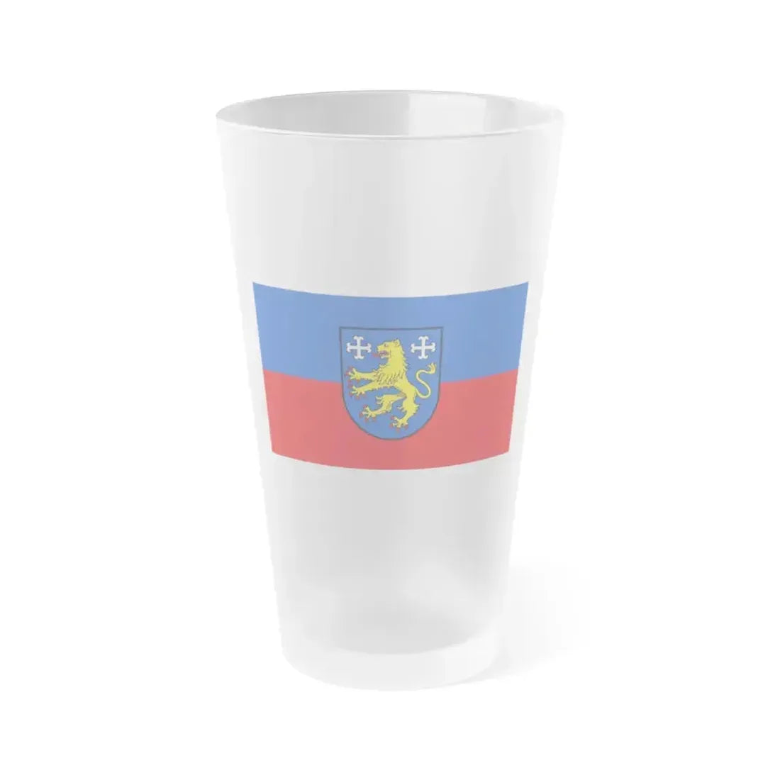 Flag of Friesland 2 Germany - Frosted Pint Glass 16oz 16oz Frosted - Go Mug Yourself