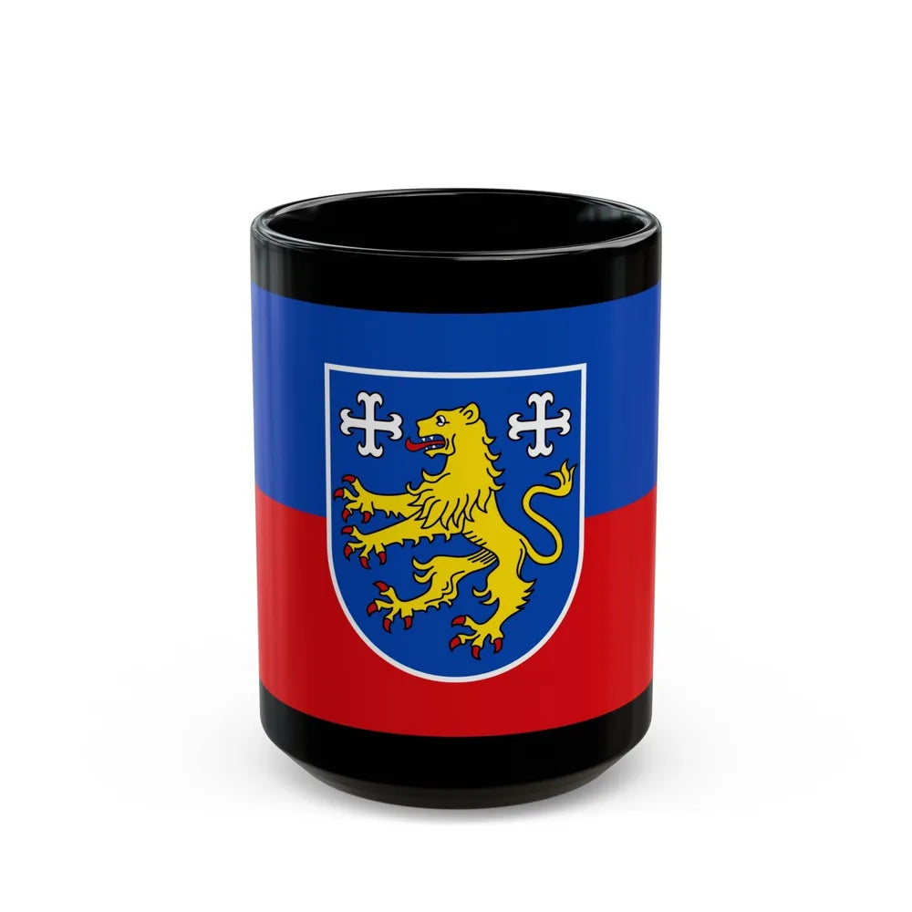 Flag of Friesland Germany - Black Coffee Mug-15oz-Go Mug Yourself