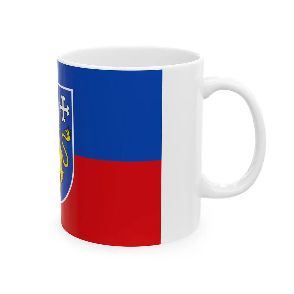 Flag of Friesland Germany - White Coffee Mug-Go Mug Yourself