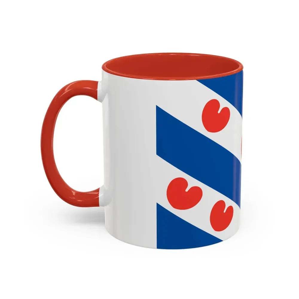 Flag of Friesland Netherlands - Accent Coffee Mug - Go Mug Yourself