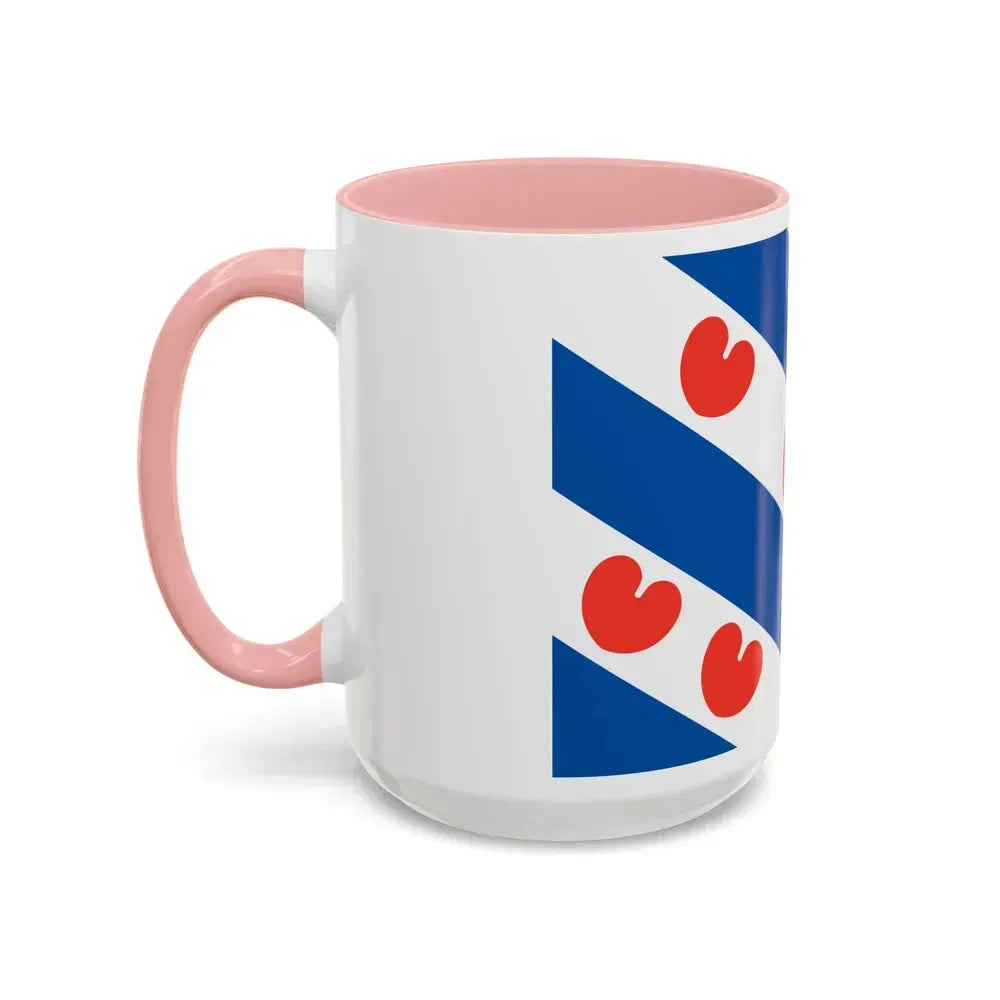 Flag of Friesland Netherlands - Accent Coffee Mug - Go Mug Yourself