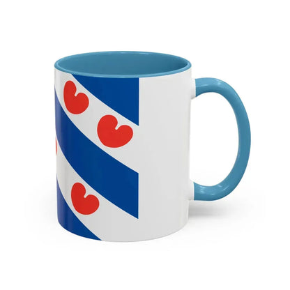 Flag of Friesland Netherlands - Accent Coffee Mug - Go Mug Yourself