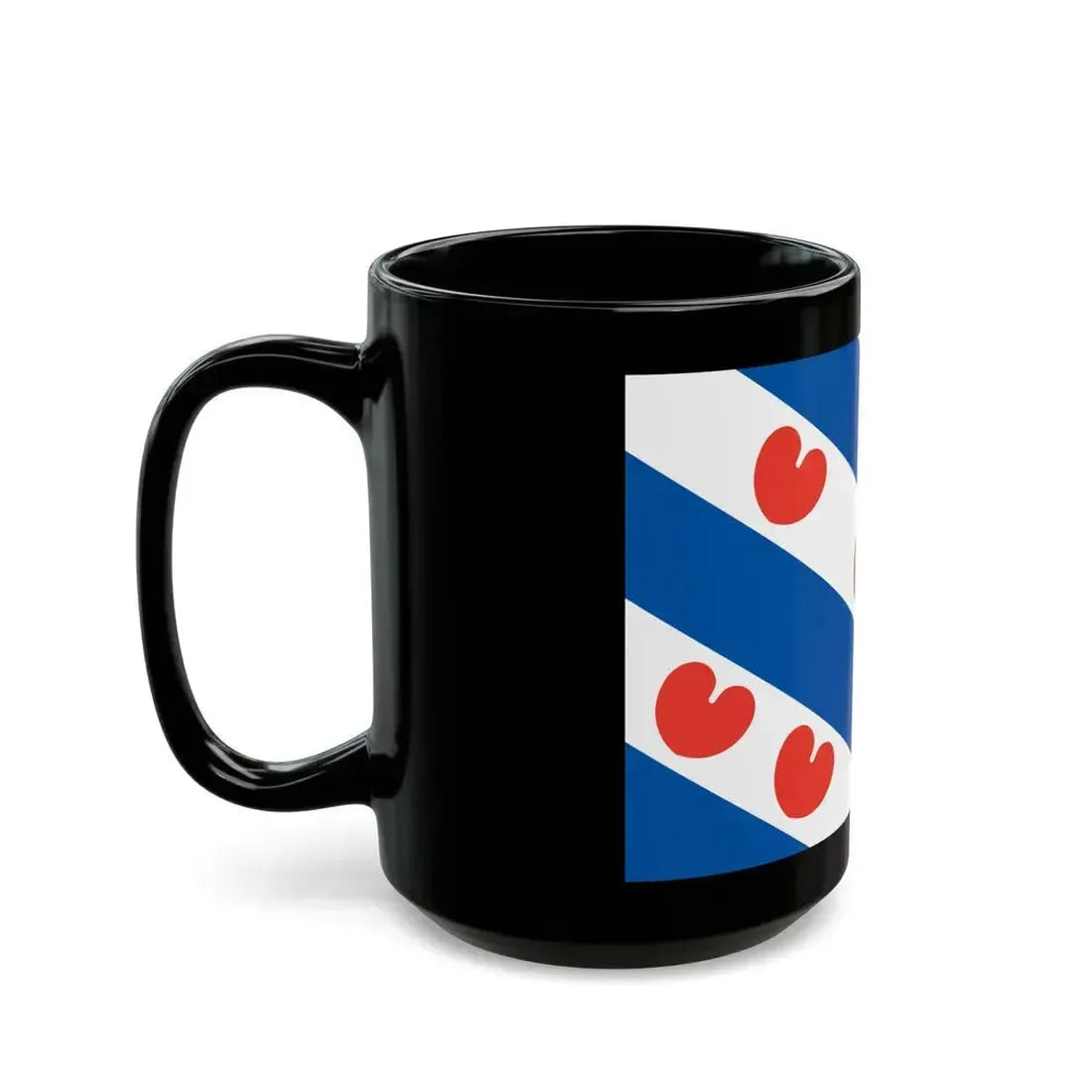 Flag of Friesland Netherlands - Black Coffee Mug - Go Mug Yourself