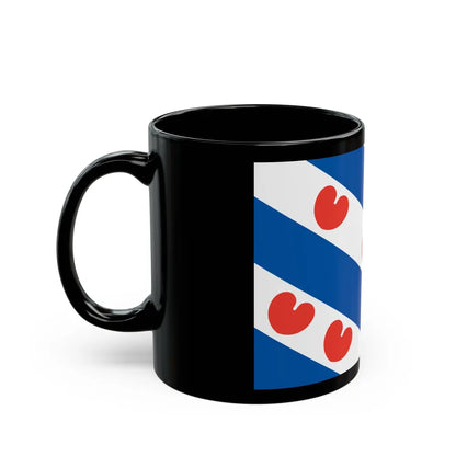 Flag of Friesland Netherlands - Black Coffee Mug-Go Mug Yourself