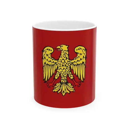 Flag of Friuli Red (Italy) White Coffee Mug 11oz - Go Mug Yourself