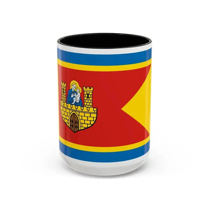 Flag of Frombork Poland - Accent Coffee Mug 15oz Black - Go Mug Yourself