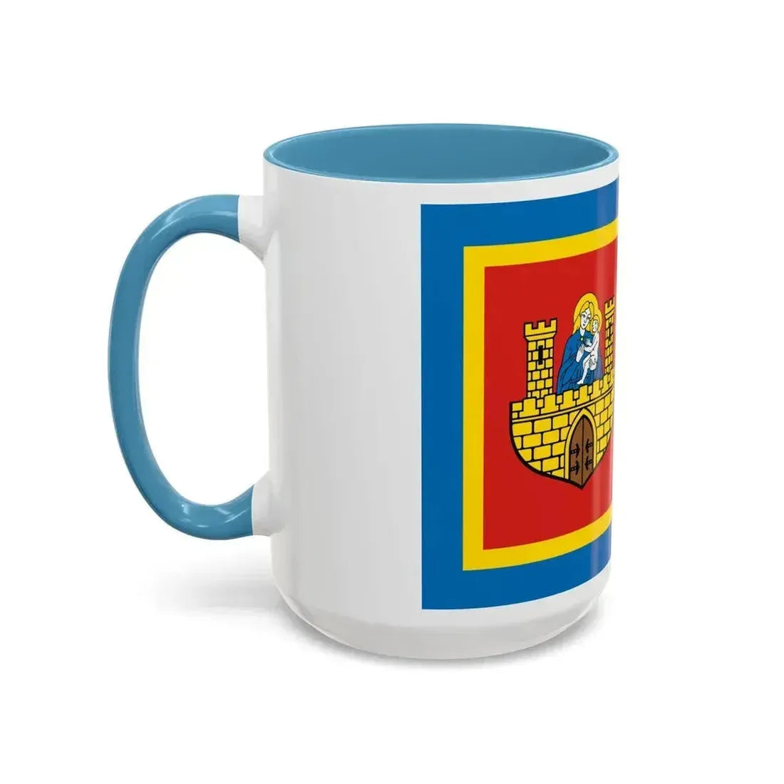 Flag of Frombork Poland - Accent Coffee Mug - Go Mug Yourself