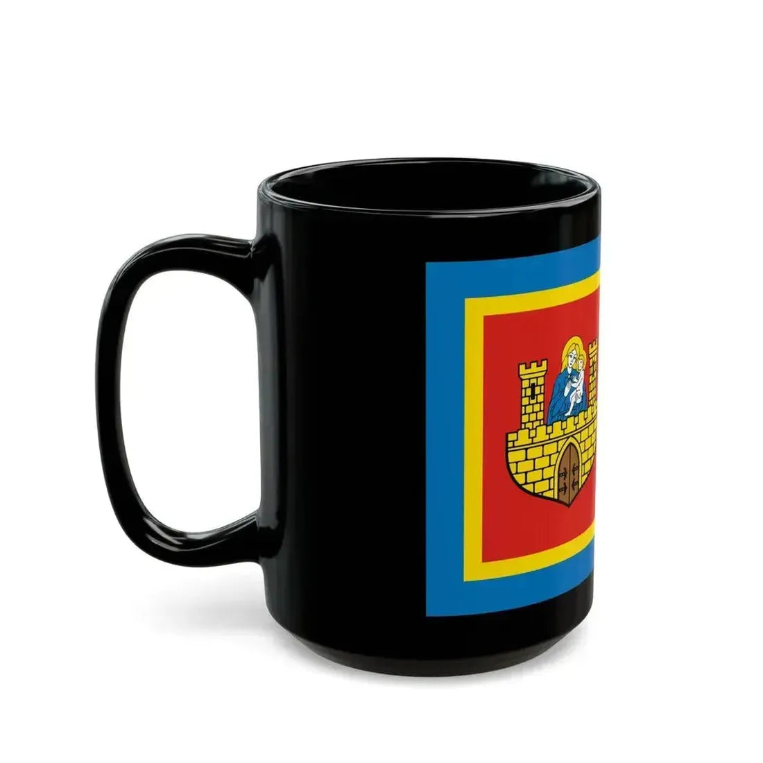 Flag of Frombork Poland - Black Coffee Mug - Go Mug Yourself