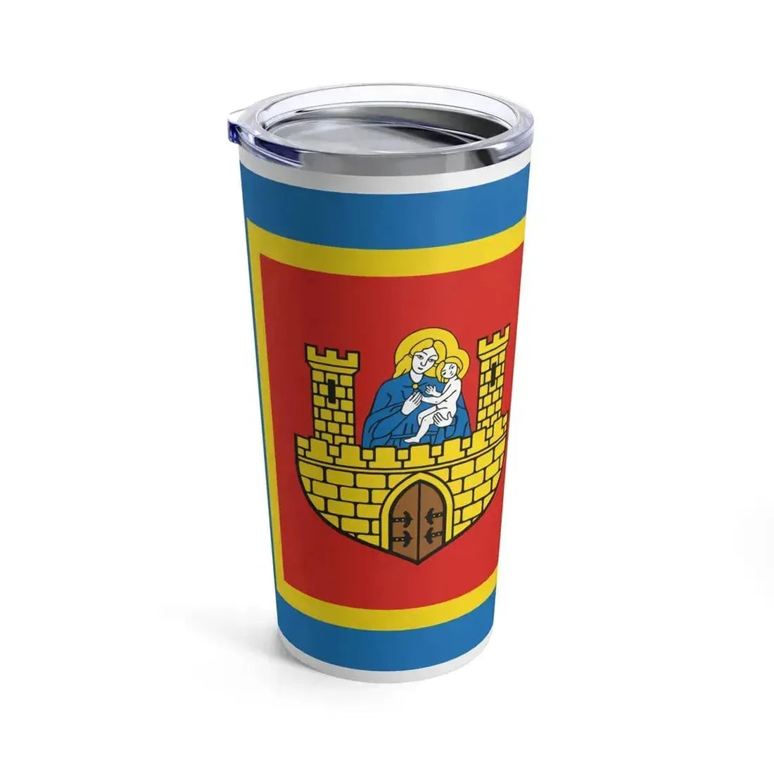 Flag of Frombork Poland - Tumbler 20oz - Go Mug Yourself