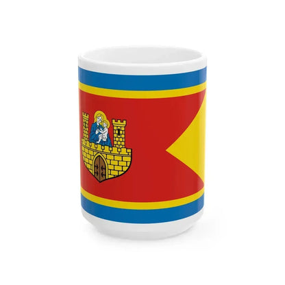 Flag of Frombork Poland - White Coffee Mug 15oz - Go Mug Yourself