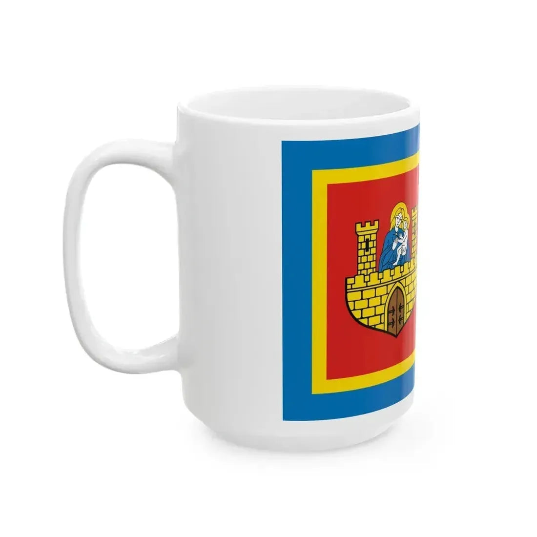 Flag of Frombork Poland - White Coffee Mug - Go Mug Yourself