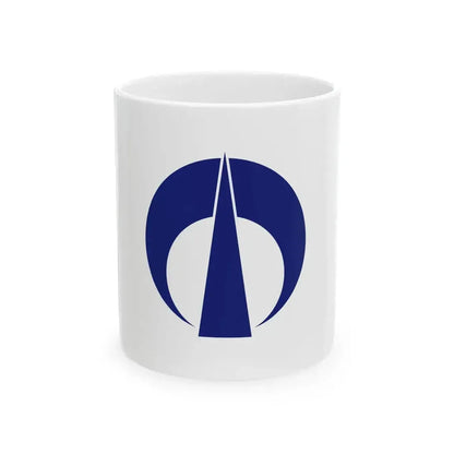 Flag of Fuchu city Hiroshima (Japan) White Coffee Mug 11oz - Go Mug Yourself