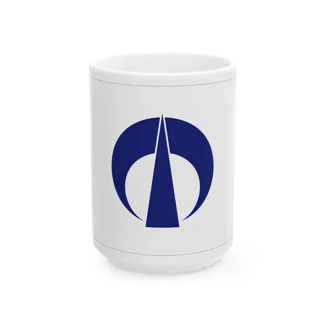 Flag of Fuchu city Hiroshima (Japan) White Coffee Mug 15oz - Go Mug Yourself