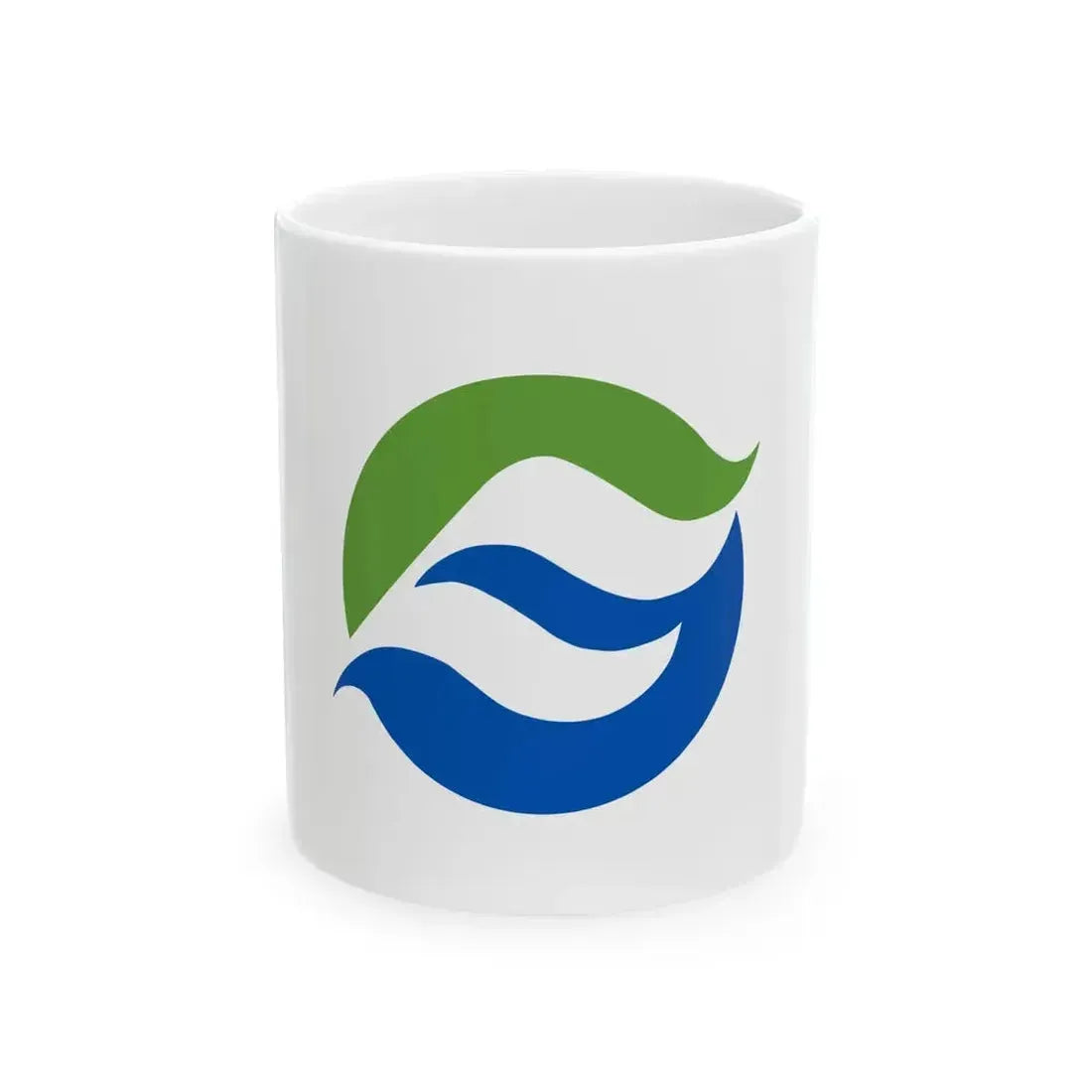 Flag of Fujikawa Yamanashi (Japan) White Coffee Mug 11oz - Go Mug Yourself