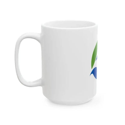Flag of Fujikawa Yamanashi (Japan) White Coffee Mug - Go Mug Yourself