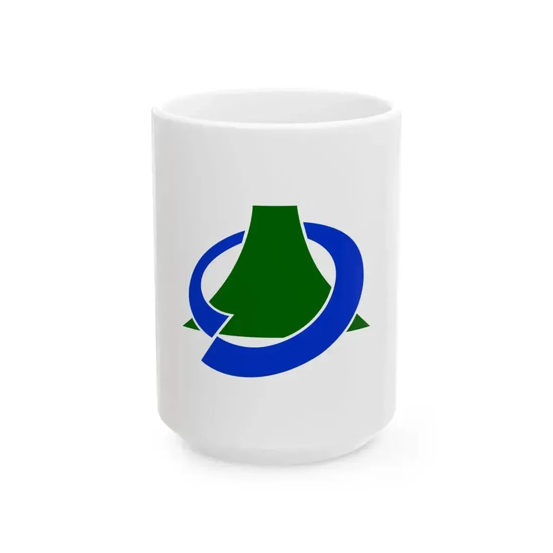 Flag of Fujikawaguchiko Yamanashi (Japan) White Coffee Mug 15oz - Go Mug Yourself