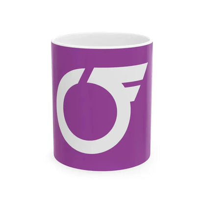 Flag of Fujioka Tochigi 1965-2010 (Japan) White Coffee Mug 11oz - Go Mug Yourself