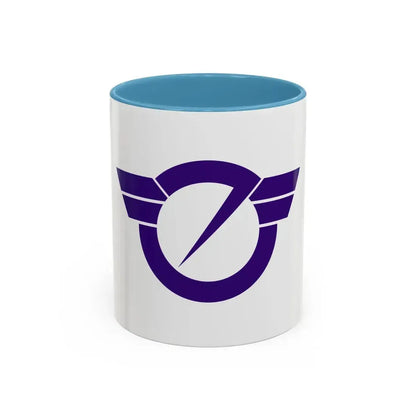 Flag of Fujisawa Kanagawa Japan - Accent Coffee Mug 11oz Light Blue - Go Mug Yourself