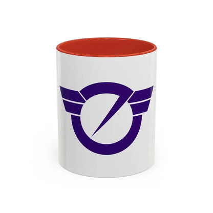 Flag of Fujisawa Kanagawa Japan - Accent Coffee Mug 11oz Red - Go Mug Yourself