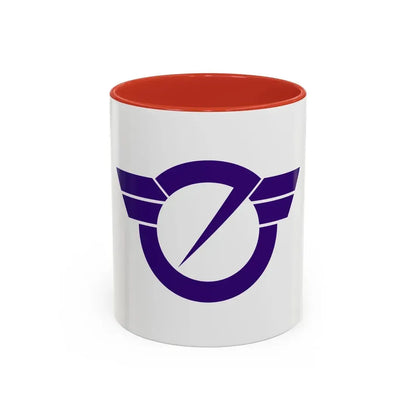 Flag of Fujisawa Kanagawa Japan - Accent Coffee Mug 11oz Red - Go Mug Yourself