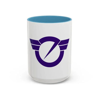 Flag of Fujisawa Kanagawa Japan - Accent Coffee Mug 15oz Light Blue - Go Mug Yourself
