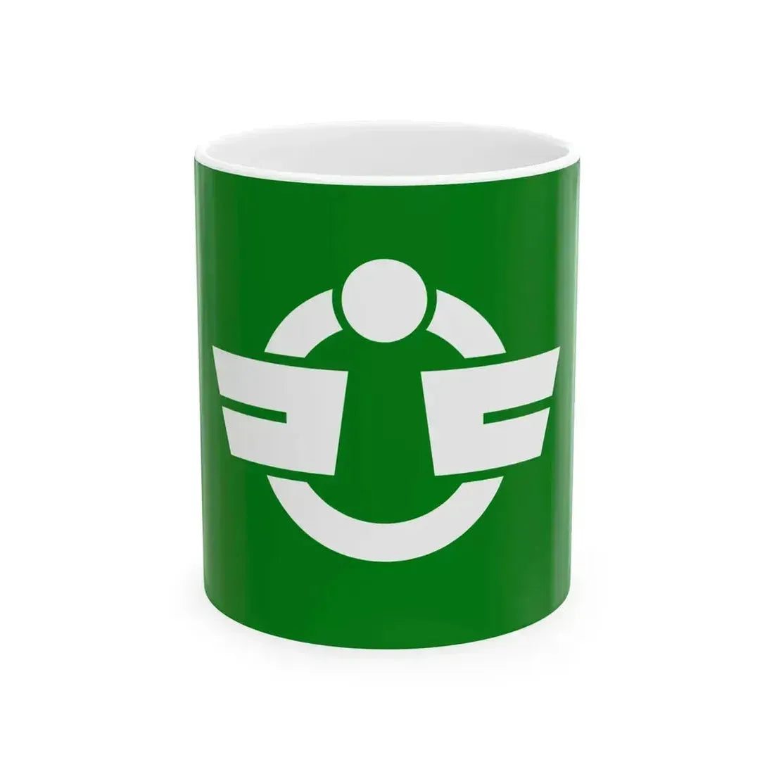 Flag of Fujishima Yamagata 1964-2005 no text (Japan) White Coffee Mug 11oz - Go Mug Yourself