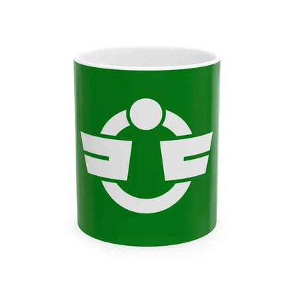 Flag of Fujishima Yamagata 1964-2005 no text (Japan) White Coffee Mug 11oz - Go Mug Yourself