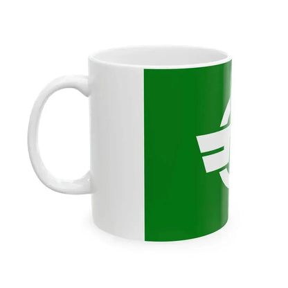 Flag of Fujishima Yamagata 1964-2005 no text (Japan) White Coffee Mug - Go Mug Yourself