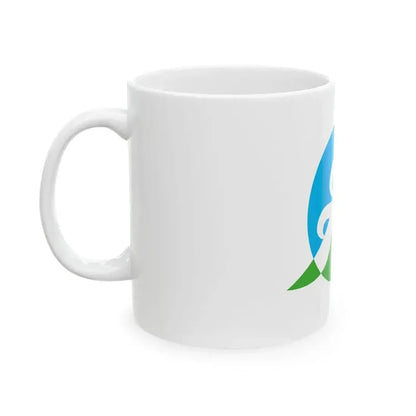 Flag of Fukuchi Fukuoka (Japan) White Coffee Mug - Go Mug Yourself