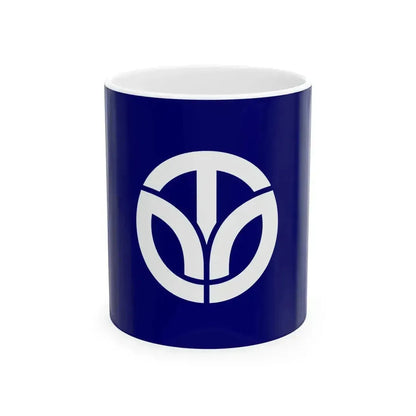 Flag of Fukui Prefecture Japan - White Coffee Mug 11oz - Go Mug Yourself