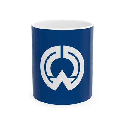 Flag of Fukumitsu Toyama 1955-2004 (Japan) White Coffee Mug 11oz - Go Mug Yourself
