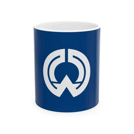 Flag of Fukumitsu Toyama 1955-2004 (Japan) White Coffee Mug 11oz - Go Mug Yourself