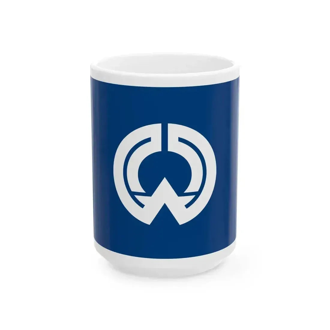 Flag of Fukumitsu Toyama 1955-2004 (Japan) White Coffee Mug 15oz - Go Mug Yourself