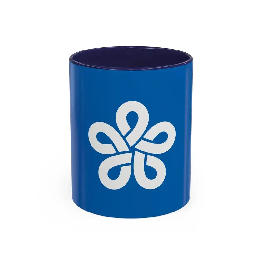Flag of Fukuoka Prefecture Japan - Accent Coffee Mug 11oz Navy - Go Mug Yourself