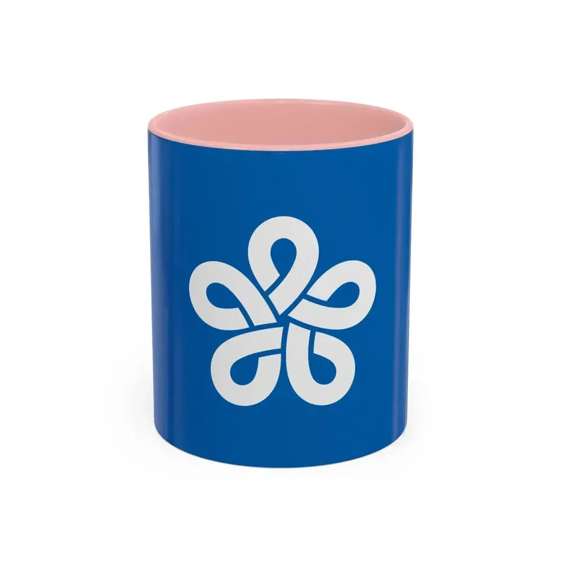 Flag of Fukuoka Prefecture Japan - Accent Coffee Mug 11oz Pink - Go Mug Yourself
