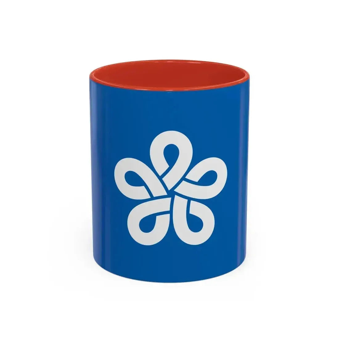 Flag of Fukuoka Prefecture Japan - Accent Coffee Mug 11oz Red - Go Mug Yourself
