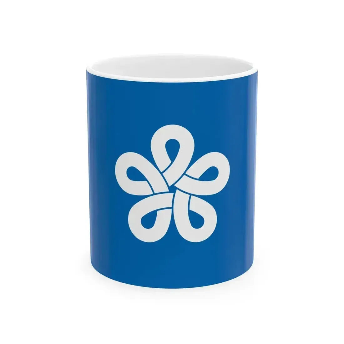 Flag of Fukuoka Prefecture (Japan) White Coffee Mug 11oz - Go Mug Yourself