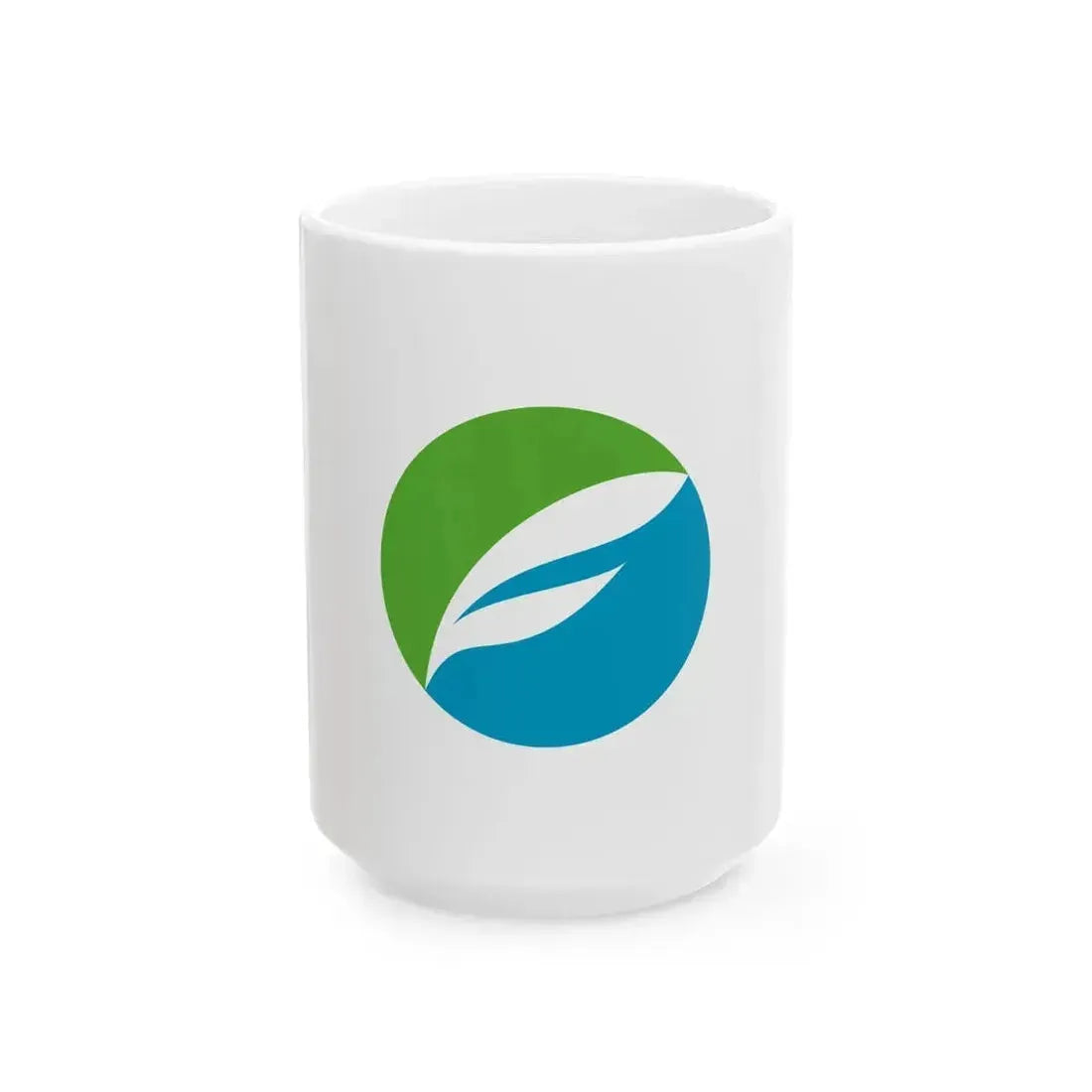 Flag of Fukuroi Shizuoka (Japan) White Coffee Mug 15oz - Go Mug Yourself