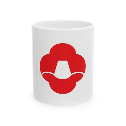 Flag of Fukushima Nagasaki 1966-2006 (Japan) White Coffee Mug 11oz - Go Mug Yourself