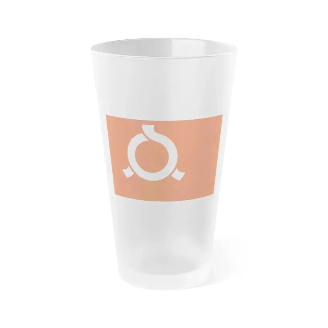 Flag of Fukushima Prefecture Japan - Frosted Pint Glass 16oz 16oz Frosted - Go Mug Yourself