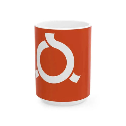 Flag of Fukushima Prefecture (Japan) White Coffee Mug 15oz - Go Mug Yourself