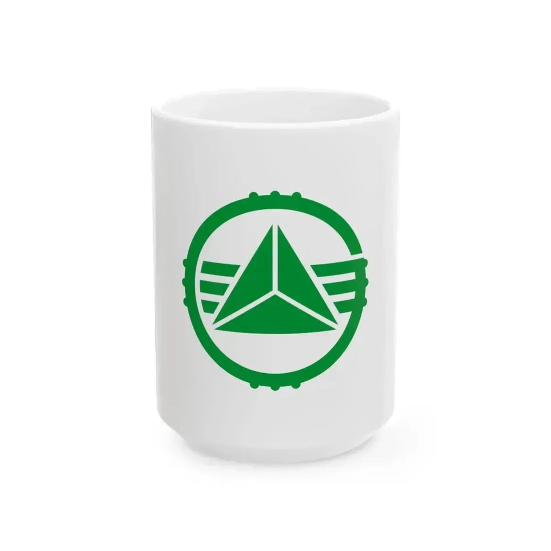 Flag of Fukutomi Hiroshima 1960-2005 (Japan) White Coffee Mug 15oz - Go Mug Yourself