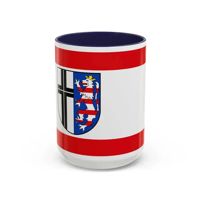 Flag of Fulda Germany - Accent Coffee Mug 15oz Navy - Go Mug Yourself