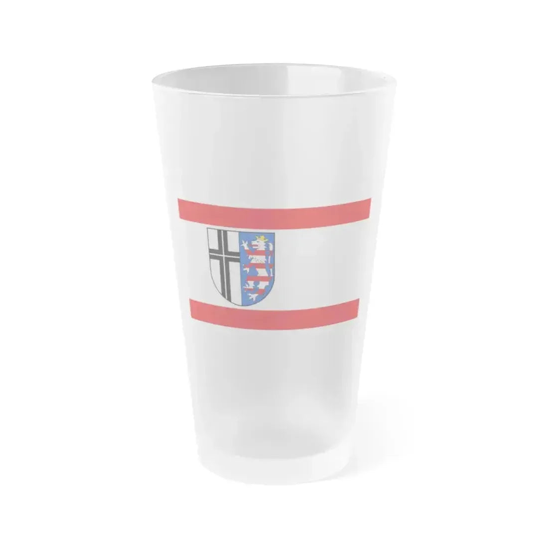Flag of Fulda Germany - Frosted Pint Glass 16oz 16oz Frosted - Go Mug Yourself