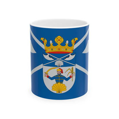 Flag of Fulopjakab ceremonial (Hungary) White Coffee Mug-11oz-Go Mug Yourself