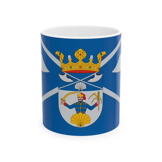 Flag of Fulopjakab ceremonial (Hungary) White Coffee Mug-11oz-Go Mug Yourself