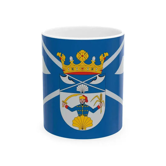 Flag of Fulopjakab ceremonial (Hungary) White Coffee Mug 11oz - Go Mug Yourself
