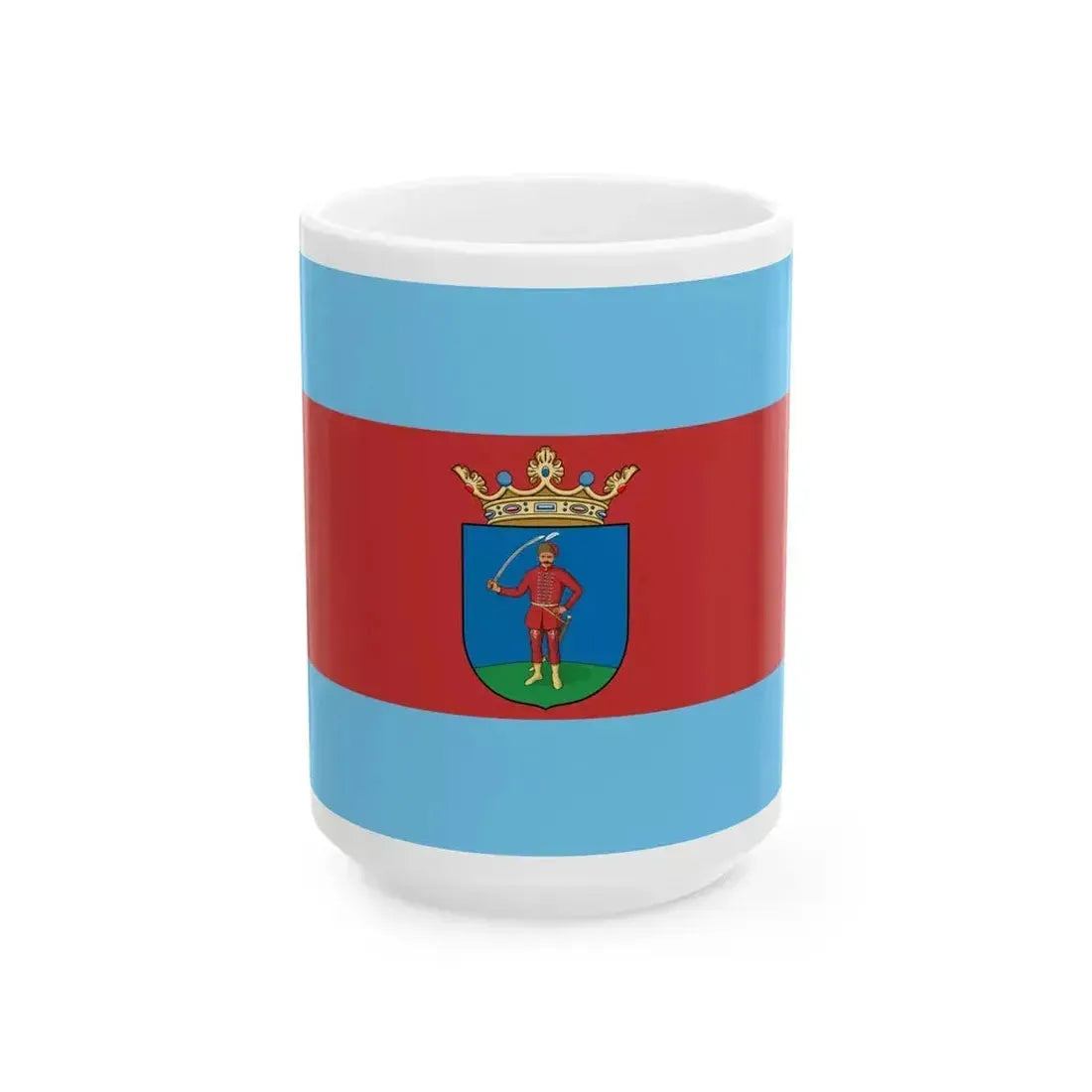 Flag of Fulopszallas (Hungary) White Coffee Mug 15oz - Go Mug Yourself